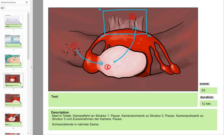 Storyboard 3D Animation